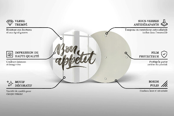 Cutting board The inscription Bon Appetit