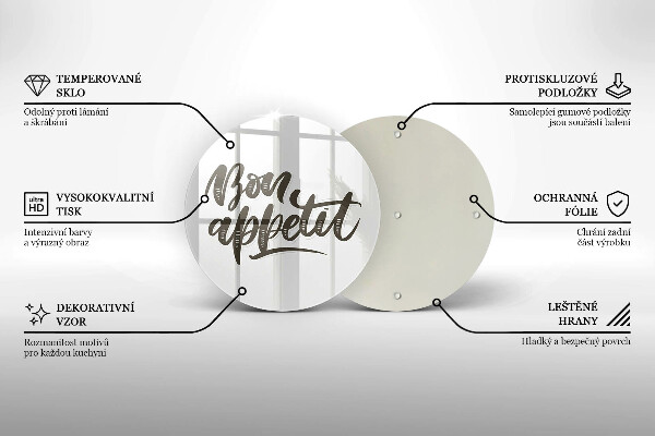 Cutting board The inscription Bon Appetit