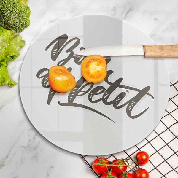 Cutting board The inscription Bon Appetit