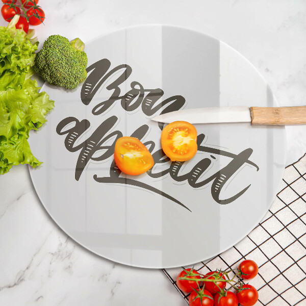 Cutting board The inscription Bon Appetit