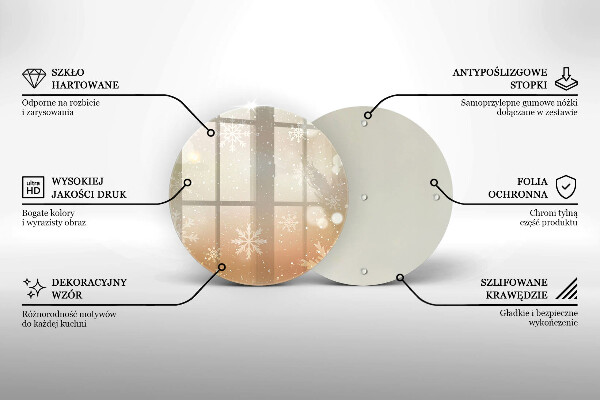 Cutting board Snowflakes