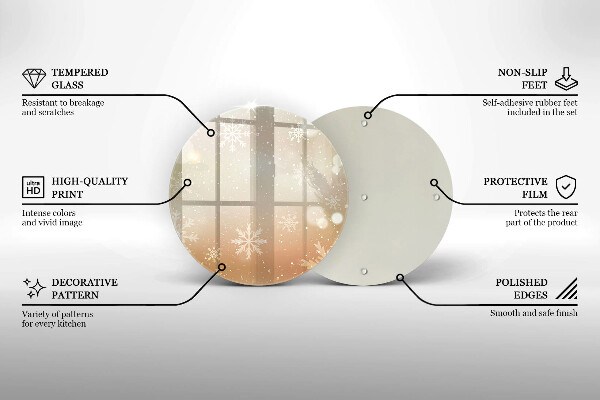 Cutting board Snowflakes