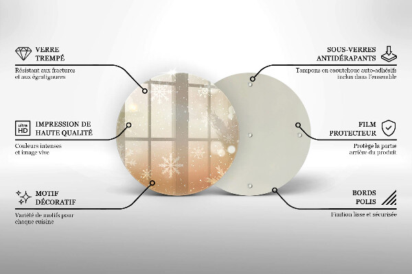 Cutting board Snowflakes
