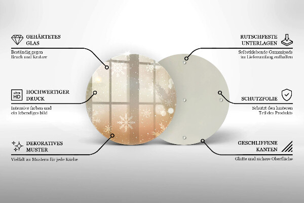 Cutting board Snowflakes