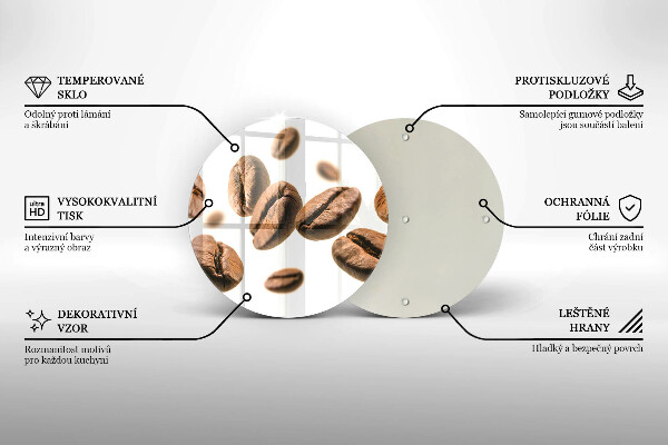 Cutting board Coffee beans