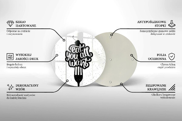 Cutting board The inscription Eat You All Want