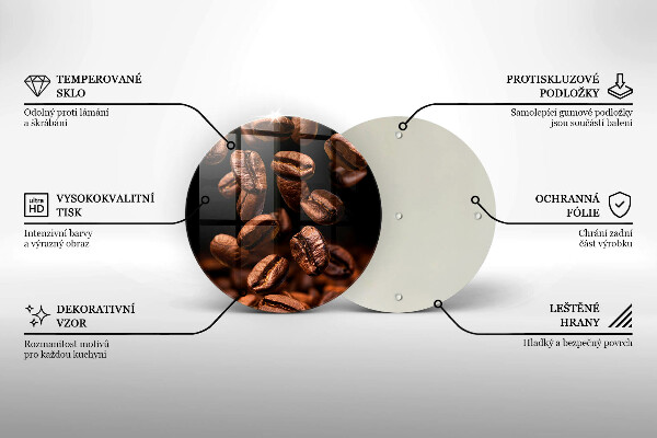 Cutting board Brown coffee beans