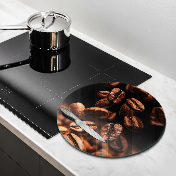 Cutting board Brown coffee beans