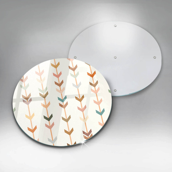 Chopping board glass Geometric elements