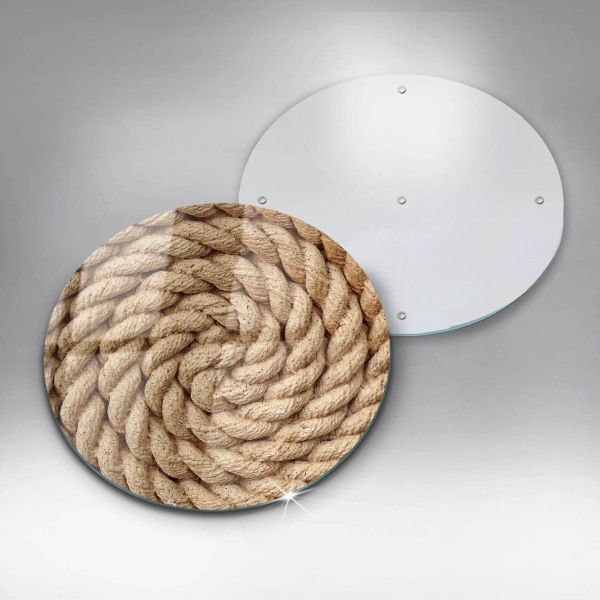 Chopping board glass Thick rope rope