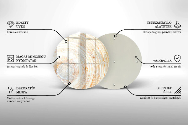 Chopping board glass Wood texture