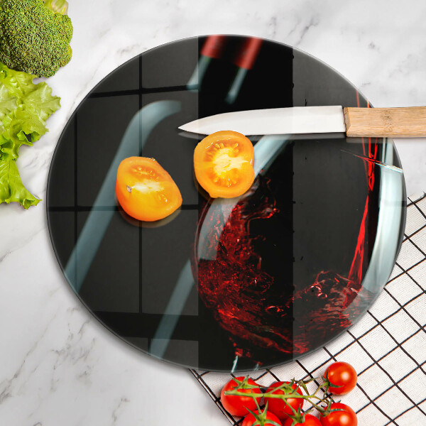 Kitchen worktop protector A bottle of wine and a glass