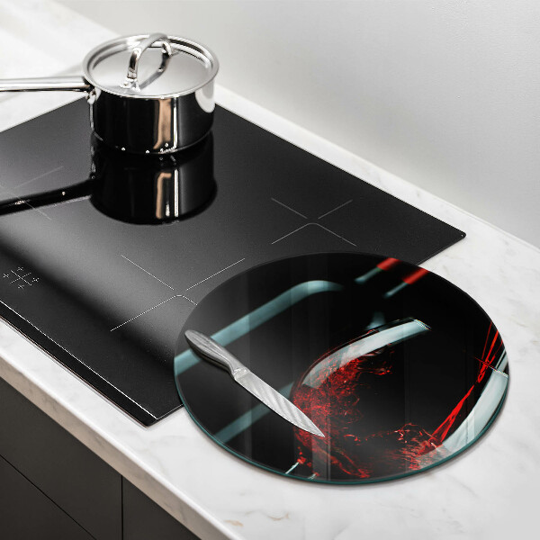 Kitchen worktop protector A bottle of wine and a glass