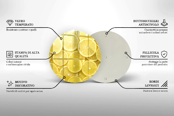 Kitchen worktop protector Lemon fruit