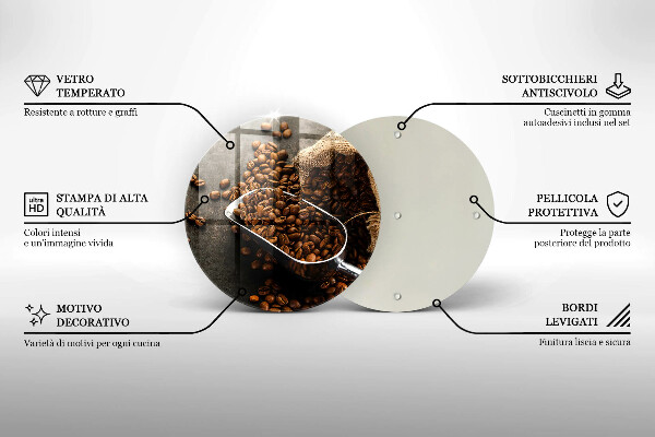 Kitchen worktop protector Coffee in grains