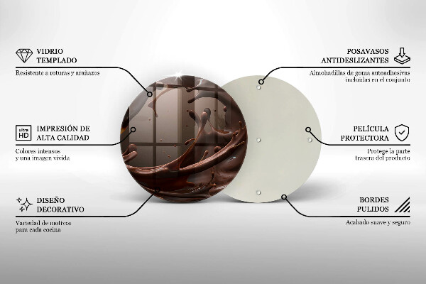 Chopping board Liquid chocolate