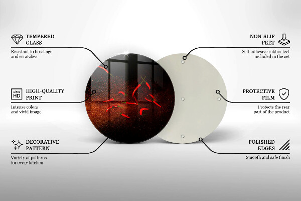 Cutting board Hot chili peppers