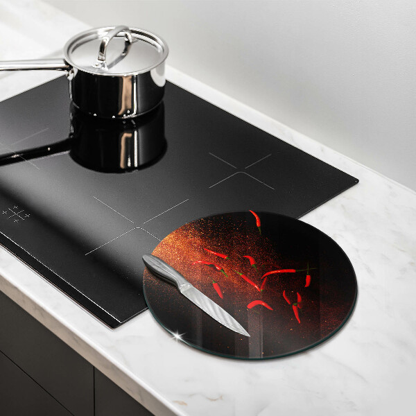 Cutting board Hot chili peppers