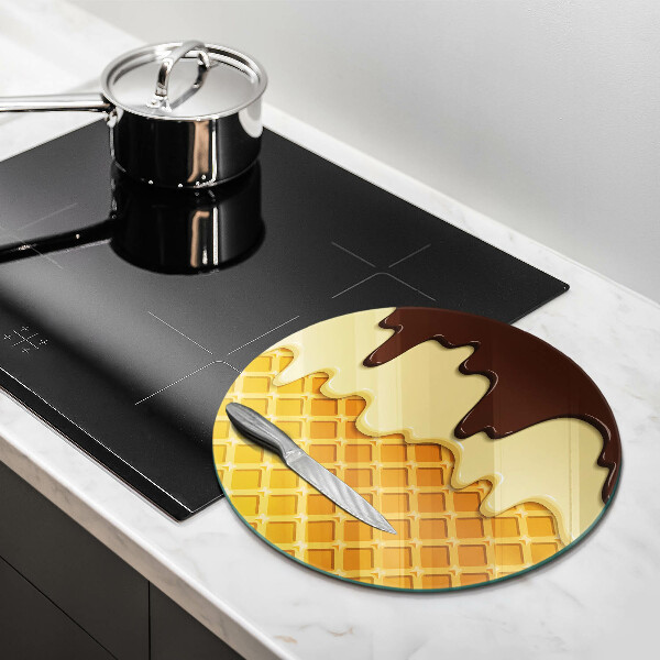 Cutting board Illustration of ice cream