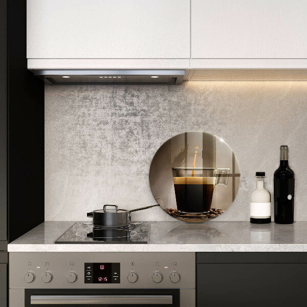 Cutting board Glass and coffee beans