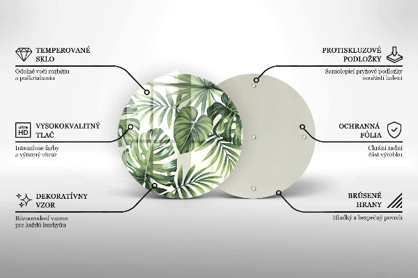 Kitchen worktop protector Illustration of Monster leaves