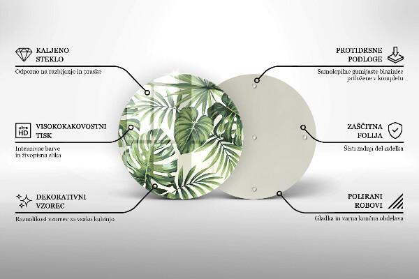 Kitchen worktop protector Illustration of Monster leaves