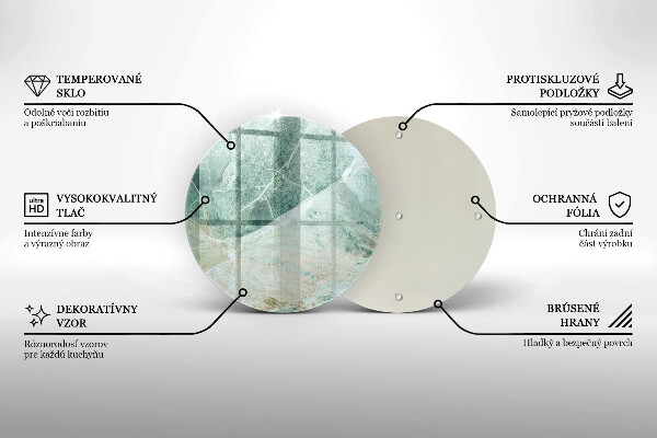 Glass worktop protector Stone structure