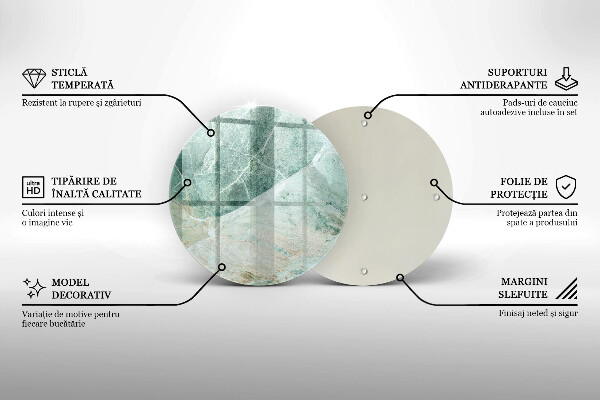 Glass worktop protector Stone structure