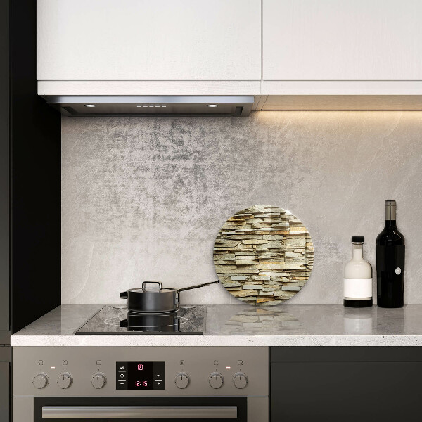 Glass worktop saver Decorative stones