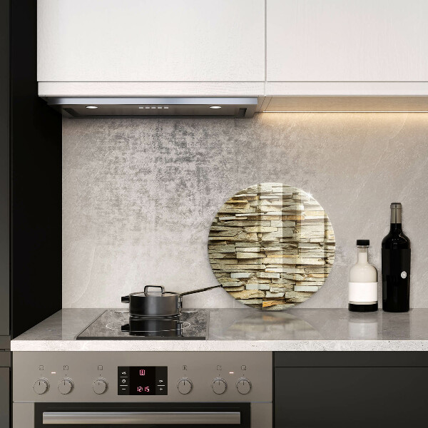 Glass worktop saver Decorative stones