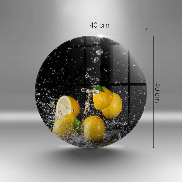 Glass worktop saver Juicy lemon fruit
