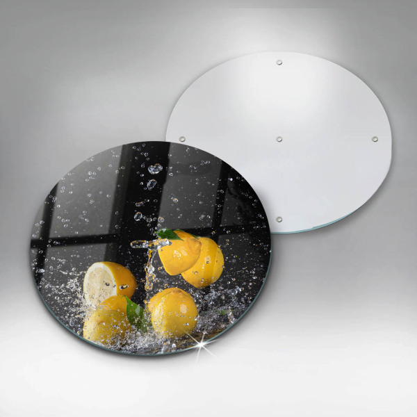 Glass worktop saver Juicy lemon fruit