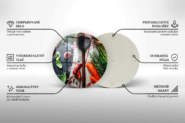 Glass worktop saver Kitchen food