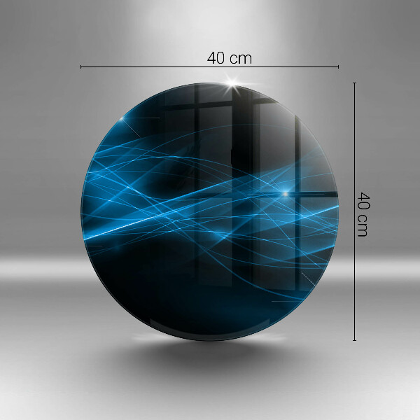 Glass worktop protector Blue smoke abstraction