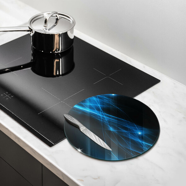 Glass worktop protector Blue smoke abstraction