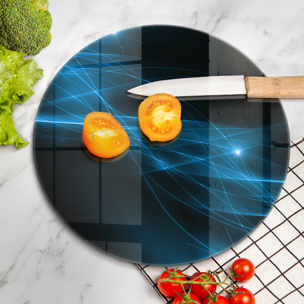 Glass worktop protector Blue smoke abstraction