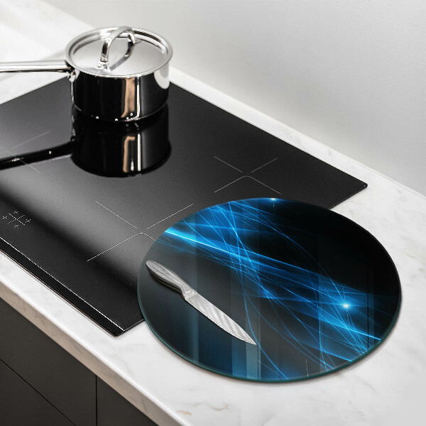 Glass worktop protector Blue smoke abstraction