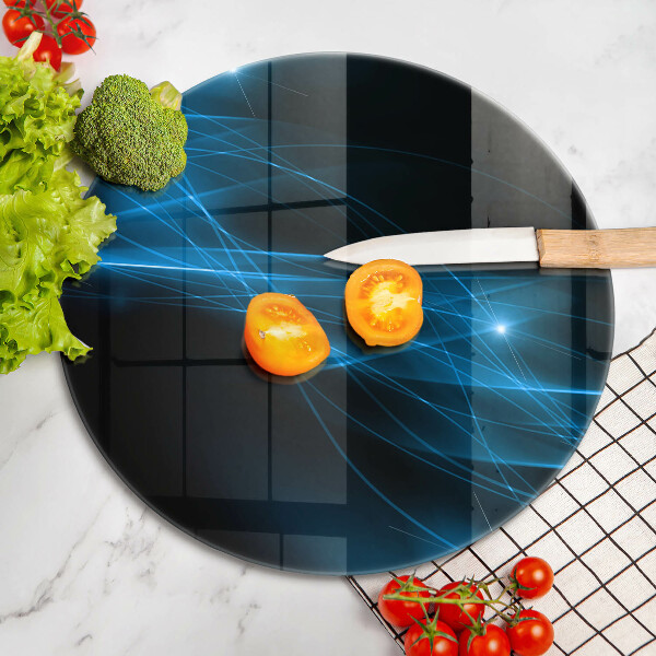 Glass worktop protector Blue smoke abstraction