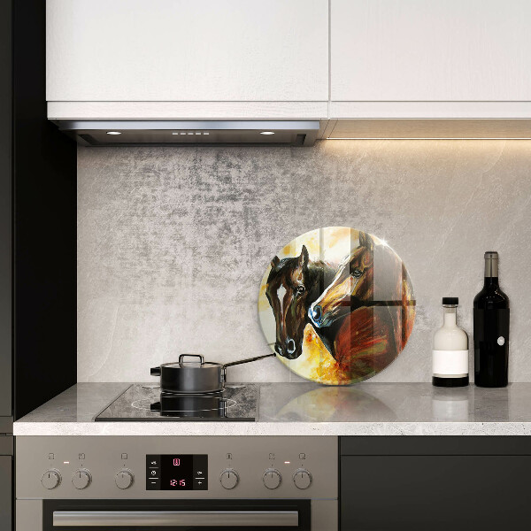 Cutting board Animals horses