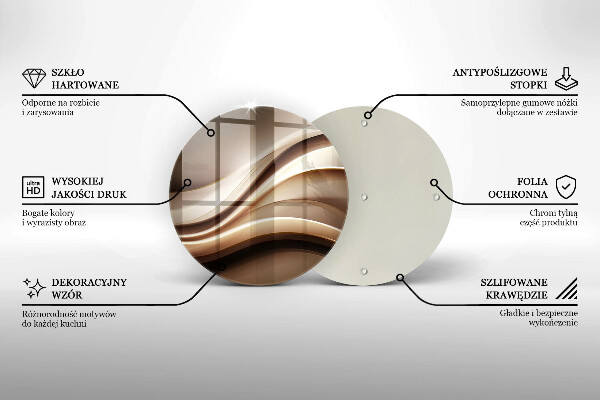 Chopping board Abstraction mild lines