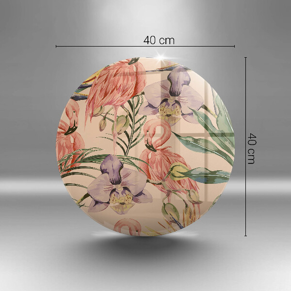 Chopping board Flaminga illustration