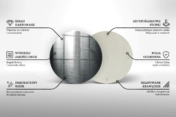 Glass worktop saver Metal texture
