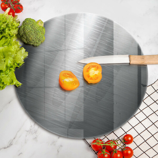 Glass worktop saver Metal texture