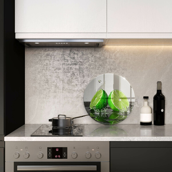 Glass worktop protector Juicy lime and water