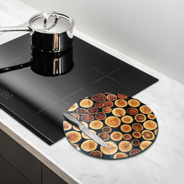 Glass worktop protector Wooden stumps of trees