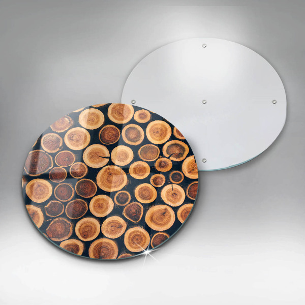 Glass worktop protector Wooden stumps of trees