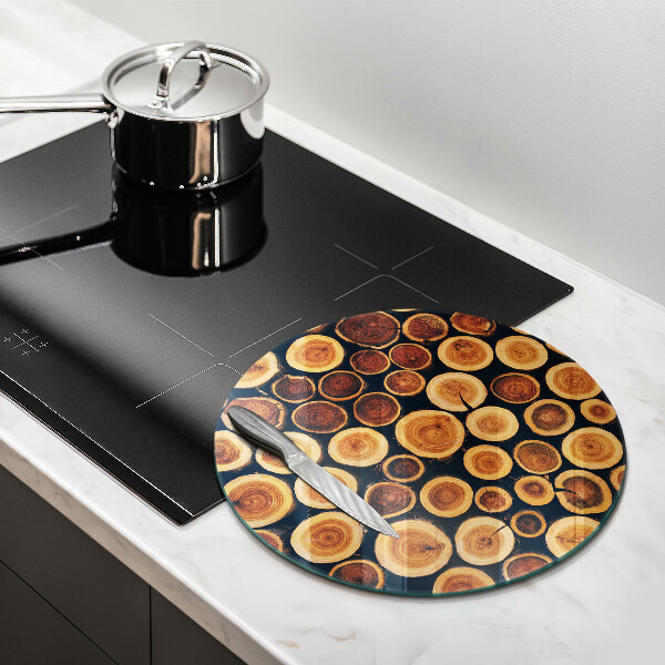 Glass worktop protector Wooden stumps of trees