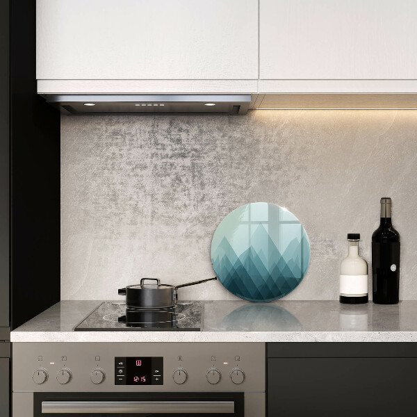 Glass worktop protector Abstract mountains