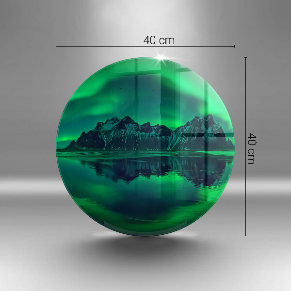 Glass worktop protector Landscape of the aurora polar