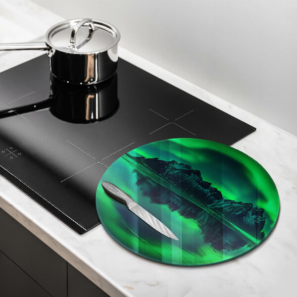 Glass worktop protector Landscape of the aurora polar